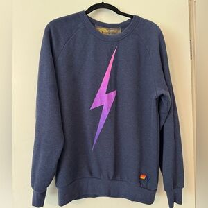 EUC Aviator Nation Bolt Sweatshirt Navy size small